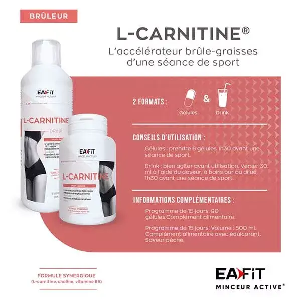 Eafit L-Carnitine Drink Sport & energy 500ml