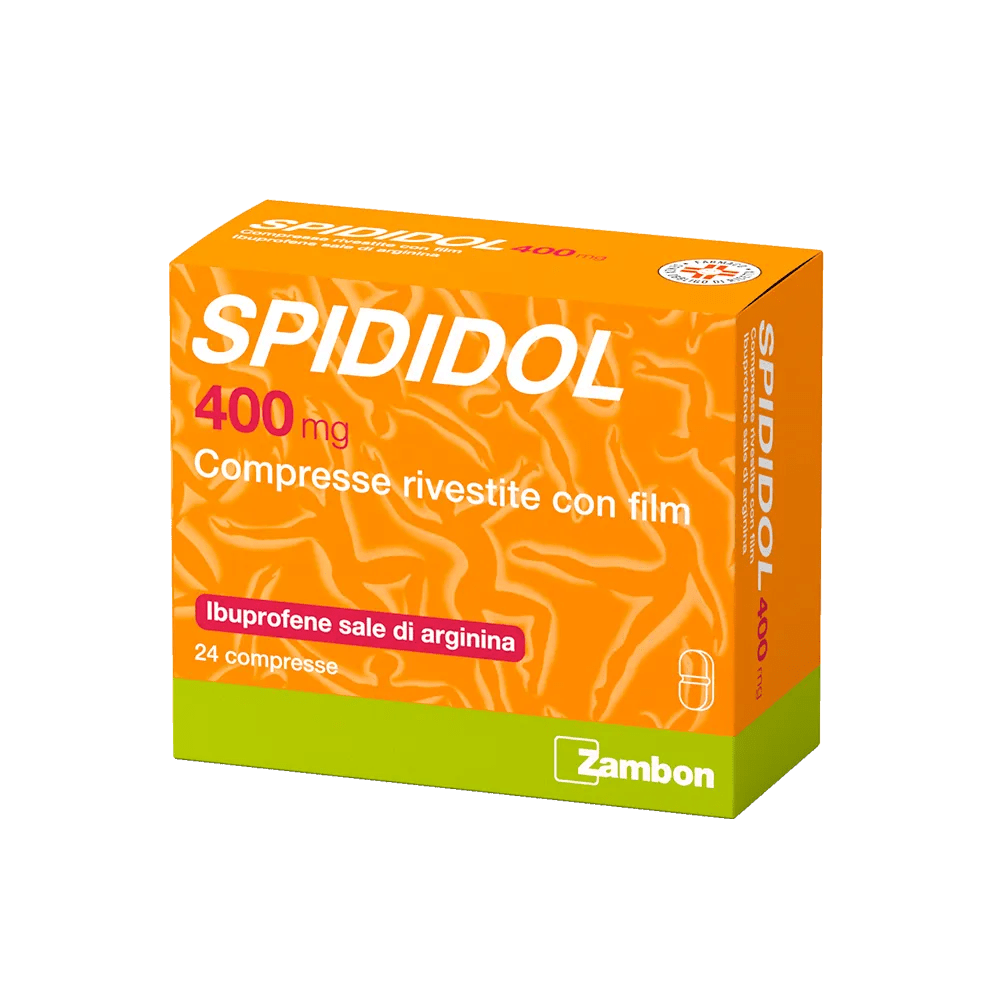 Spididol 400 mg Ibuprofene Sale di Arginina Analgesico 24 Compresse Rivestite