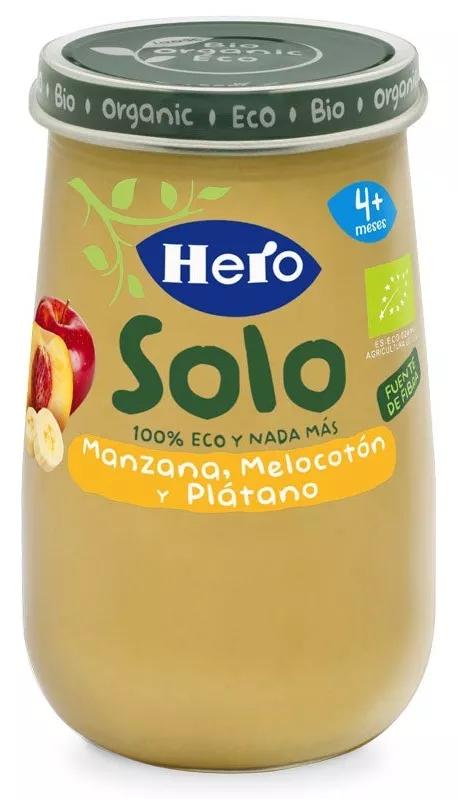 Hero Solo Refeição Maçã, pêssego e Banana +4M 190gr