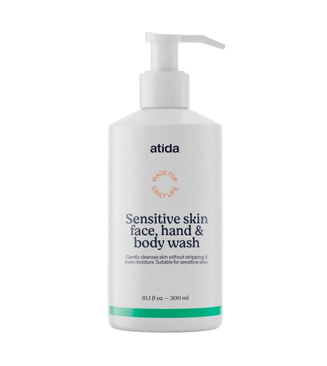 Atida Sensitive Skin Face Hand & Body Wash 300 ml