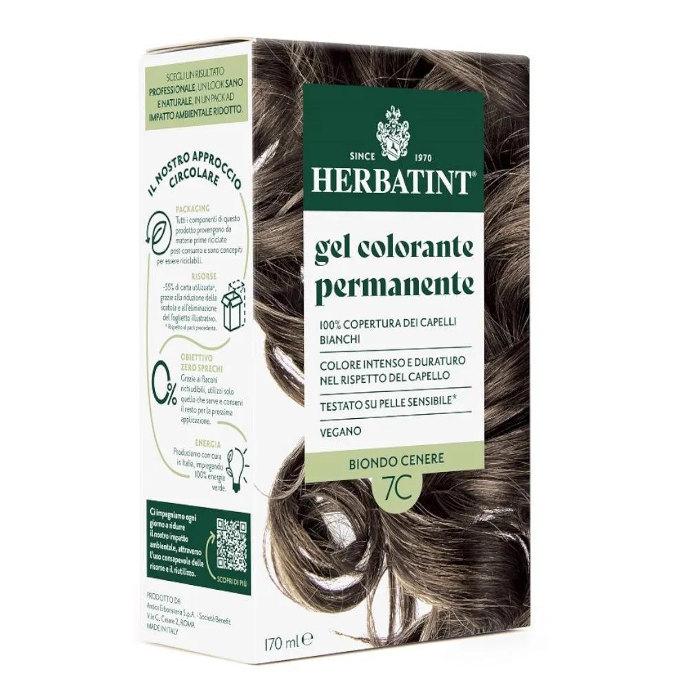 Herbatint Tintura Capelli Gel Permanente 7C Biondo Cenere 170 ml