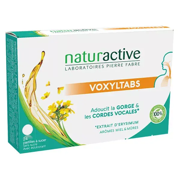 Naturactive VoxylTabs 24 pastilles sans sucre