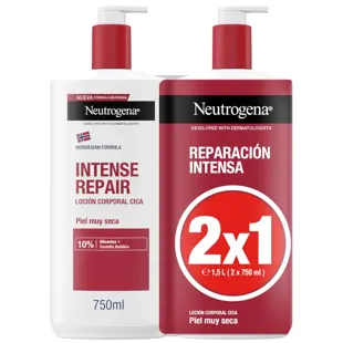 Neutrogena Repairing Body Lotion 750 ml + 750 ml DUPLO RED Sehr trockene Haut
