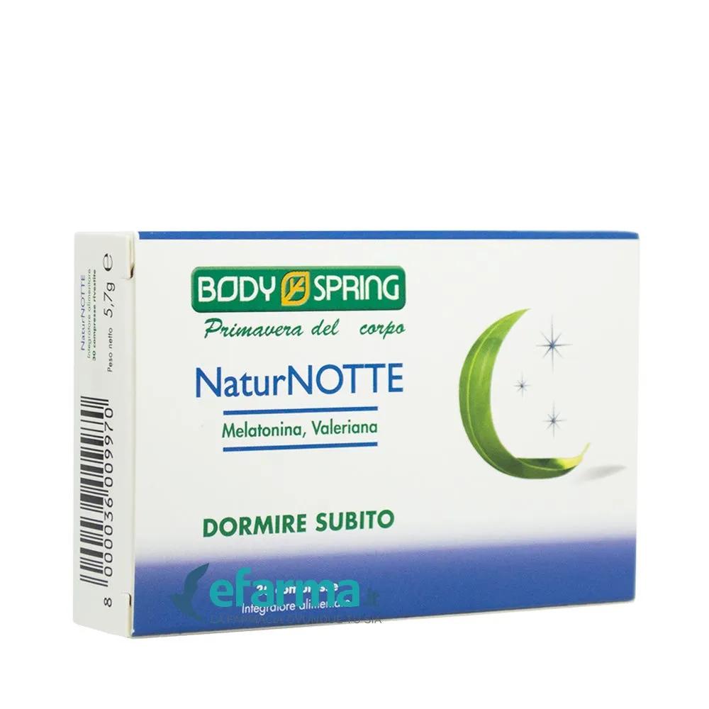 Body Spring NaturNotte Integratore Dormire 30 Compresse