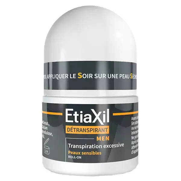 ETIAXIL Déodorant Détranspirant Men Transpiration Excessive 15ml