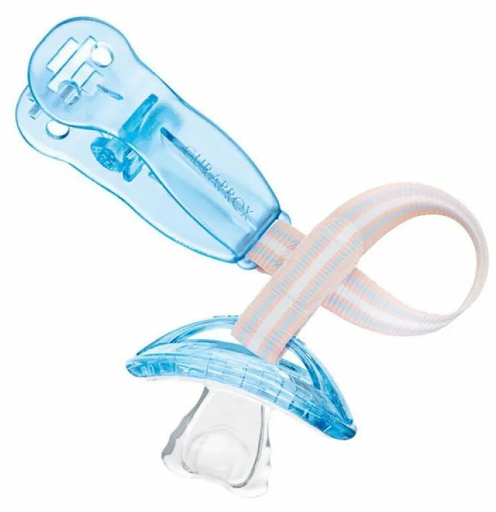 Curaprox Baby Schnullerhalter Translucent Blue 1 Stück