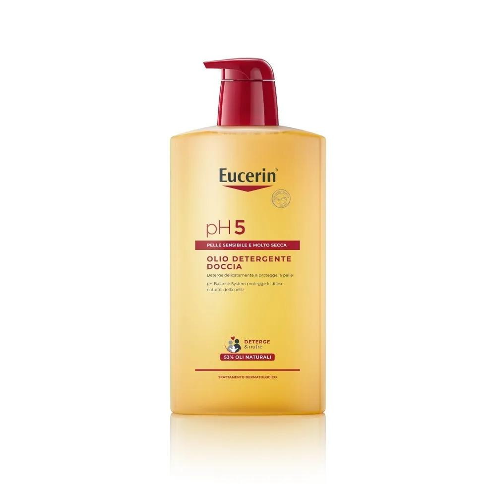 Eucerin Olio Detergente Doccia pH 5 Per Pelle Secca 1L