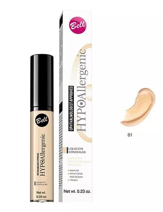 Bell Hypo Corrector Líquido Ojos Hipoalergénico Tono 01 6,5 gr