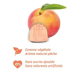 MAG 2 Gommes Pêche Magnésium Vitamine B6 Fatigue Nervosité 45 gommes