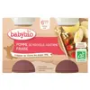 Babybio Fruits Pot Pomme Fraise +6m Bio 2 x 130g