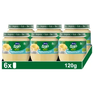 Hero Solo Bio Yogurt Jar, Apple and Banana +6m 6x120 gr