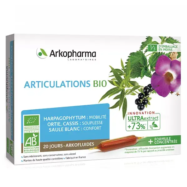 Arkopharma Arkofluides Articulations Bio 20 ampoules