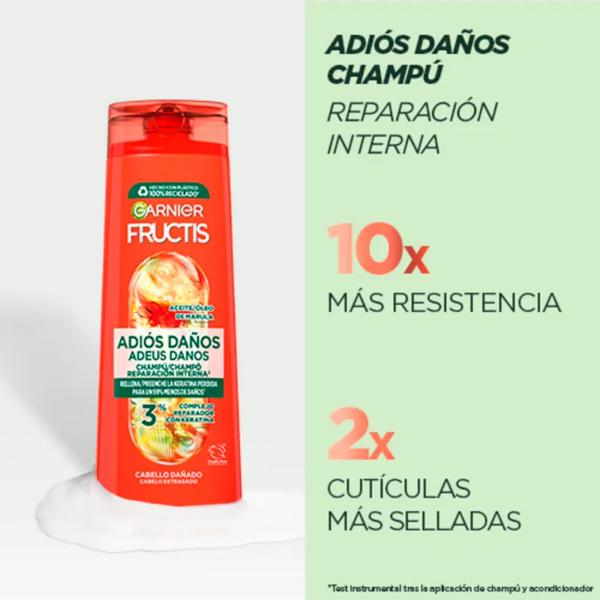 Garnier Fructis Shampoo Addio Danni 360 ml