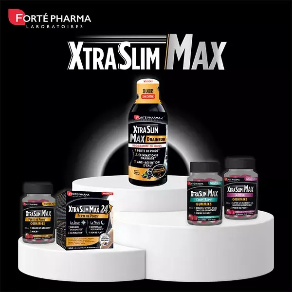 Forté Pharma XtraSlim Max Draineur Bruleur de graisses Retention d'eau 500ml