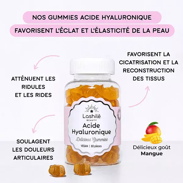 Lashilé Beauty Acide Hyaluronique Mono Boost 60 gummies