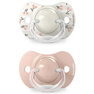 Suavinex Birdies Pacifier Physiological Silicone Teat SX Pro Pink 0-6m 2 units