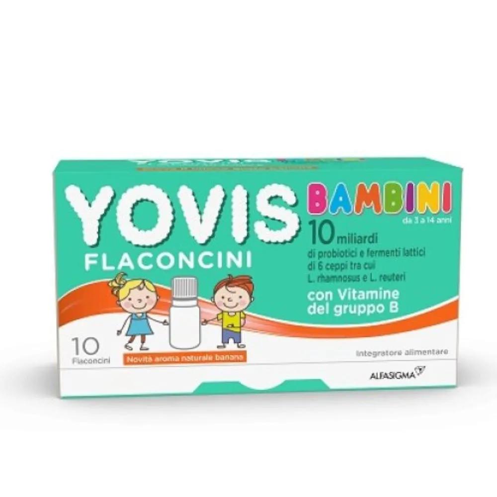 Yovis Bambini Integratore Fermenti lattici Gusto Banana 10 Flaconcini da 10 ml