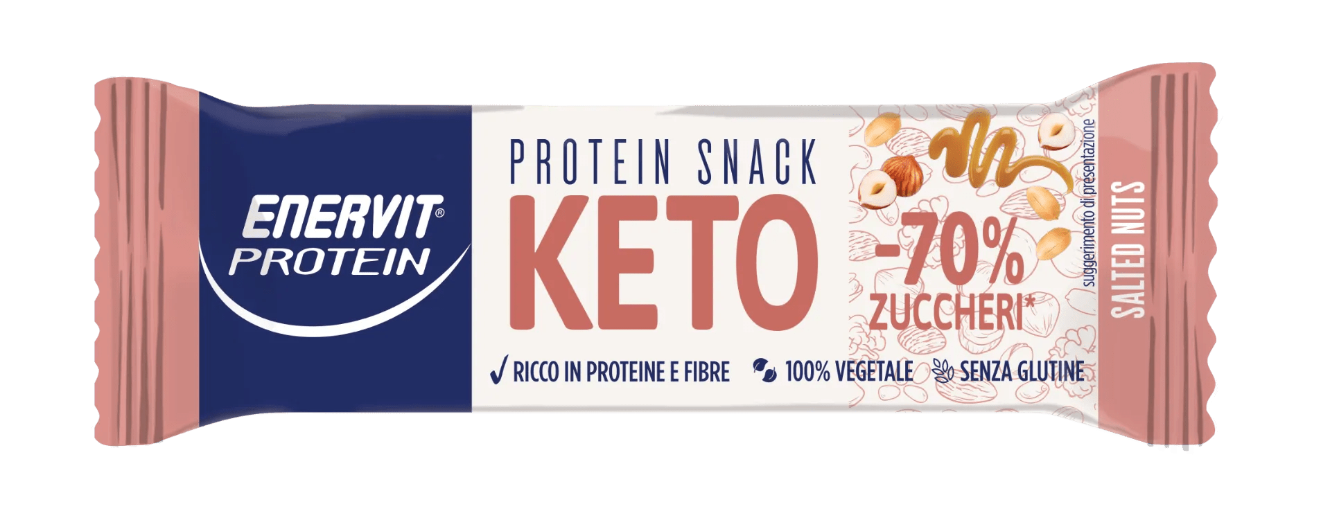 Enervit Protein Snack Keto Barretta Proteica Salted Nuts 35 gr