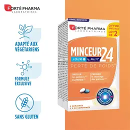 Forté Pharma Minceur 24 Bruleur de graisses et Elimination Lot de 2x28 comprimés