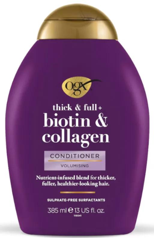 OGX Condicionador Biotina e Colagénio Cabelo Fino 385 ml