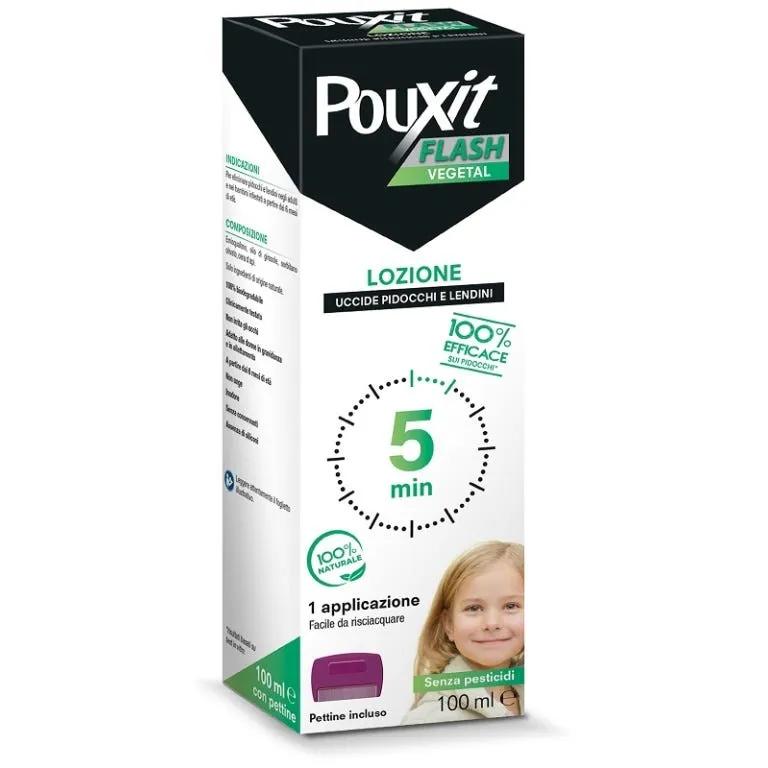 Pouxit Flash Vegetal Lozione per Pidocchi e Lendini 100 ml