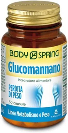 Body Spring Glucomannano Integratore Perdita di Peso 50 Capsule