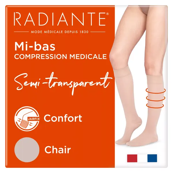 Radiante Microvoile Chaussettes Jarfix Classe 2 Court Taille 1 Chair