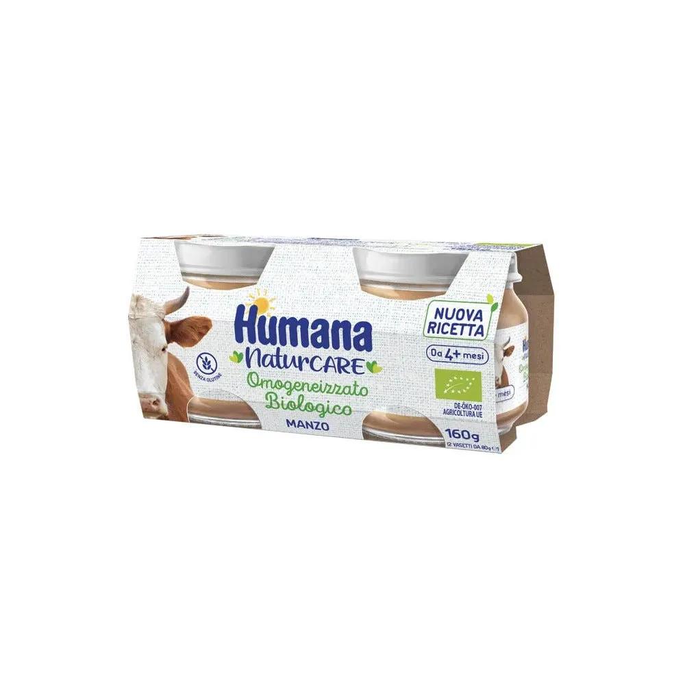 Humana Omogeneizzato Manzo Bio 2 X 80G