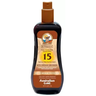 Australian Gold Sun Gel Spray FPS15 com Bronzer 237 ml