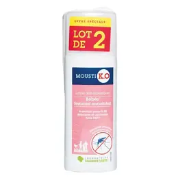 Mousti K.O Lotion anti-moustiques - Bébé 6mois femmes enceintes 100ml lot de 2