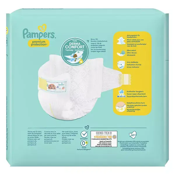 Pampers Premium Protection Taille 1 Couches x24 2kg 5kg Notre N°1