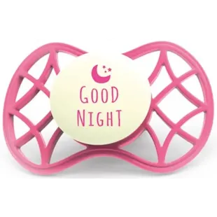 Nuvita Reflective Pacifier Anatomical Nipple +6m Pink
