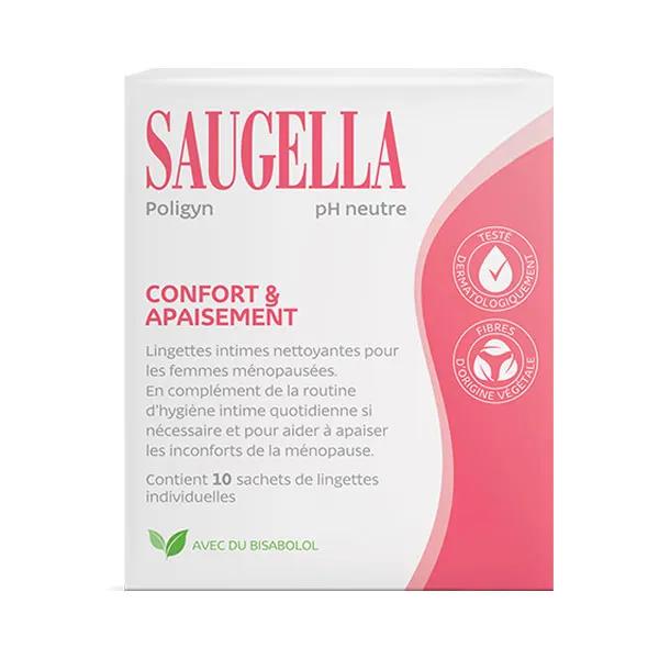 Saugella Poligyn Salviettine Intime Detergneti 10 pezzi