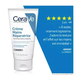 CeraVe Soins Crème Mains Réparatrice 50ml