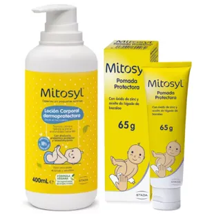 Mitosyl Windelschutzcreme 65 gr + Feuchtigkeitsspendende Körperlotion 400 ml