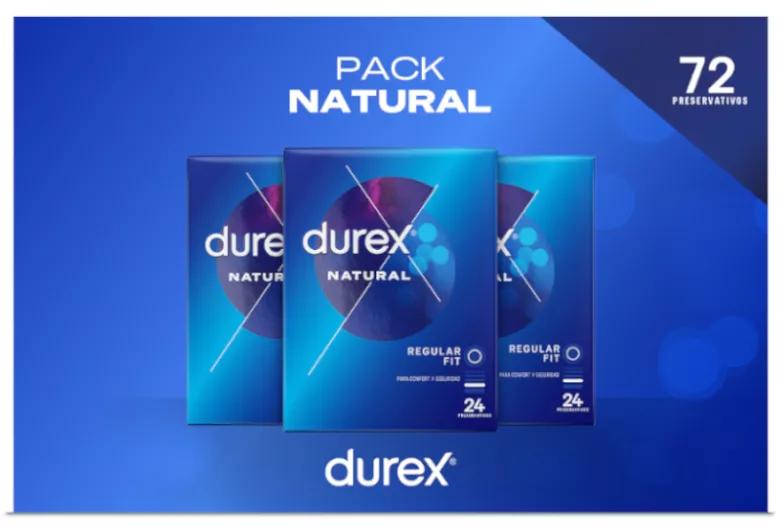 Préservatif Durex Natural Plus Easy On 3x24 unités