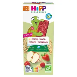 Hipp Bio Barres Avoine Fraises Framboises Bio 5x20g