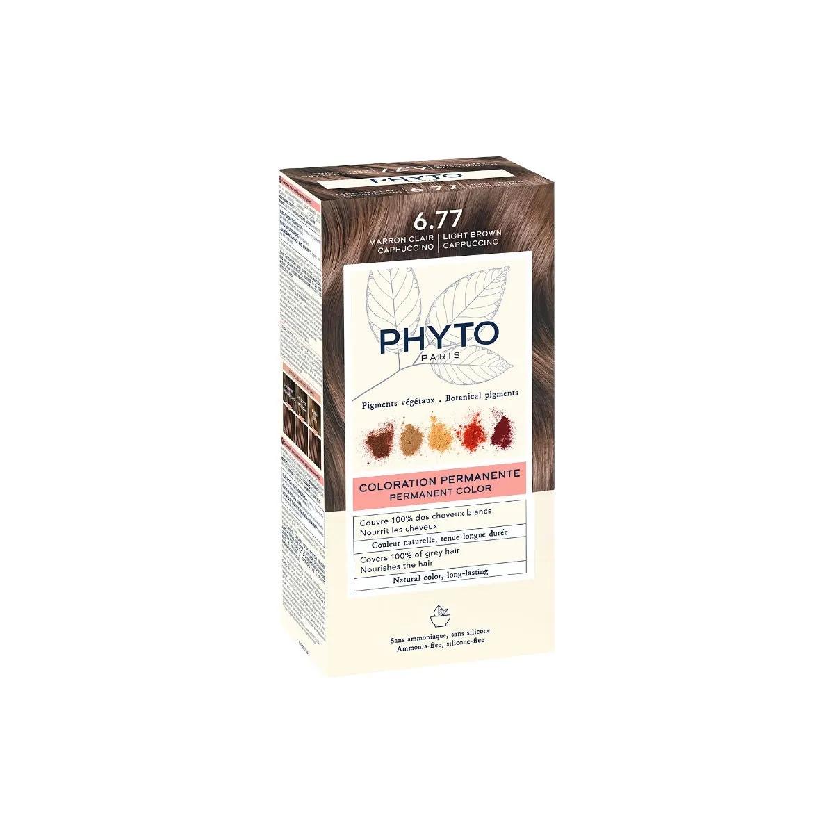 Phyto Color 6.77 Marrone Chiaro Cappuccino Tintura Permanente Per Capelli