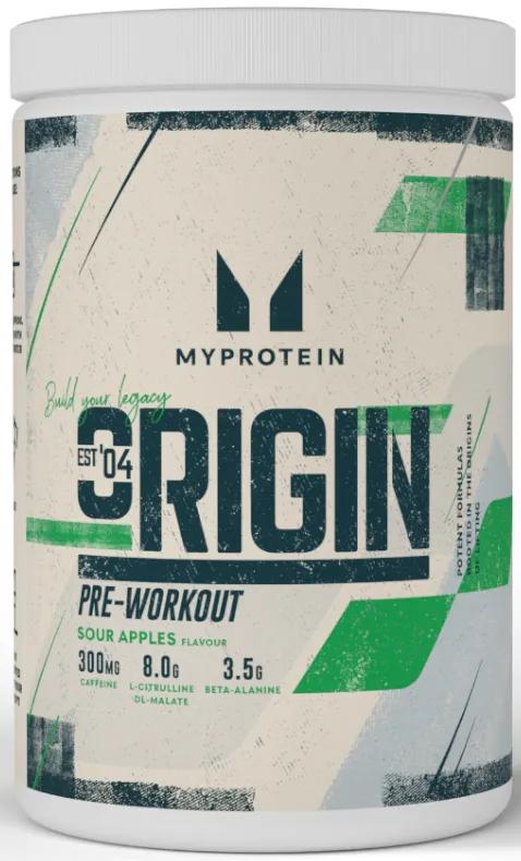 Myproteïne Origin Pre-Workout Zure Appels 600 gr