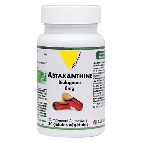 Vit'all+ ASTAXANTHINE Biologique 8mg 30 gélules végétales
