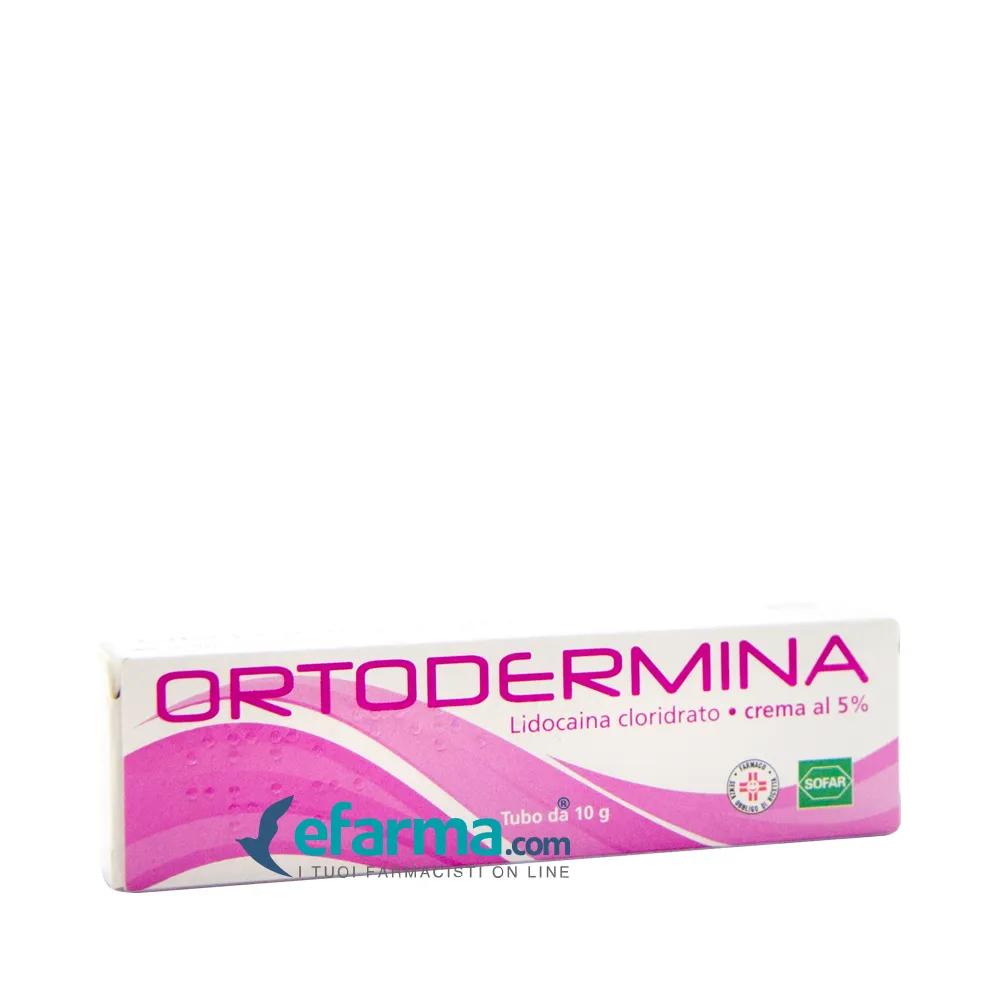 Ortodermina Crema 5% Lidocaina Anestetico 10 g