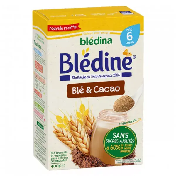Blédina Blédine Céréales Cacao +6m 400g