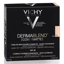 Vichy Dermablend Covermatte Poudre Compacte N°15 Opal 9,5g