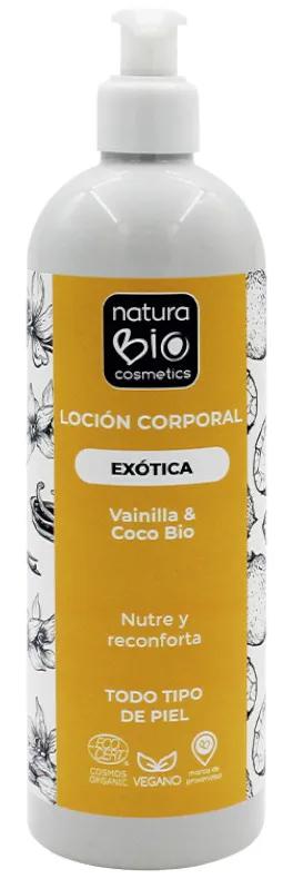 Lotion pour le corps à la vanille exotique et à la noix de coco Naturabio Cosmetics 500 ml