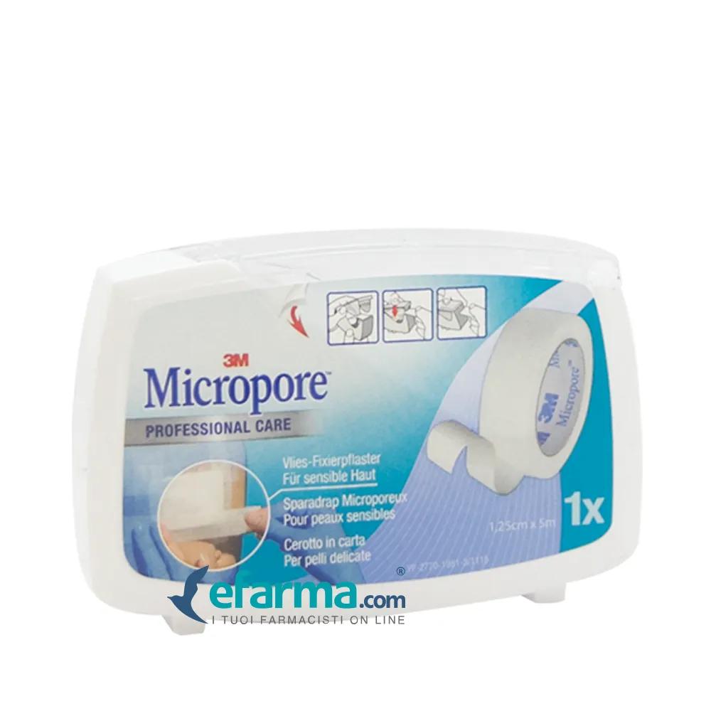 3M Micropore Cerotto Ipoallergenico In Rocchetto cm 1,25x5 m