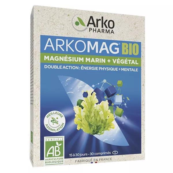 Arkopharma Arkovital Doppio Magnesio Integratore Alimentare a base di Magnesio Bio 30 comprimés