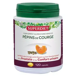 Superdiet Huile de Pepin de Courge 120 capsules