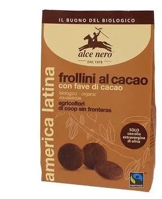 Alce Nero Frollini al Cacao Con Fave di Cacao Biologico 250 g