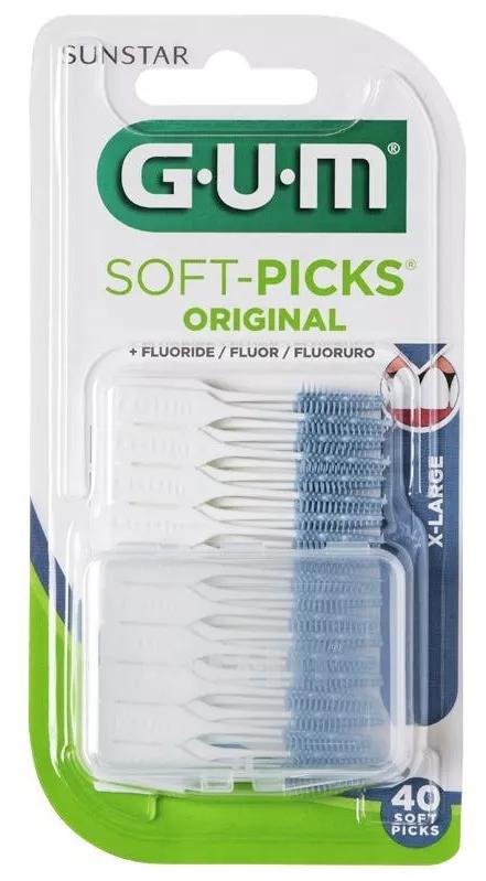 Gum Escovilhões Interdentais Soft Picks Original Comprido 40 uds