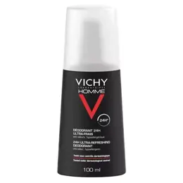 Vichy Homme Déodorant 24h Ultra-Frais Spray 100ml